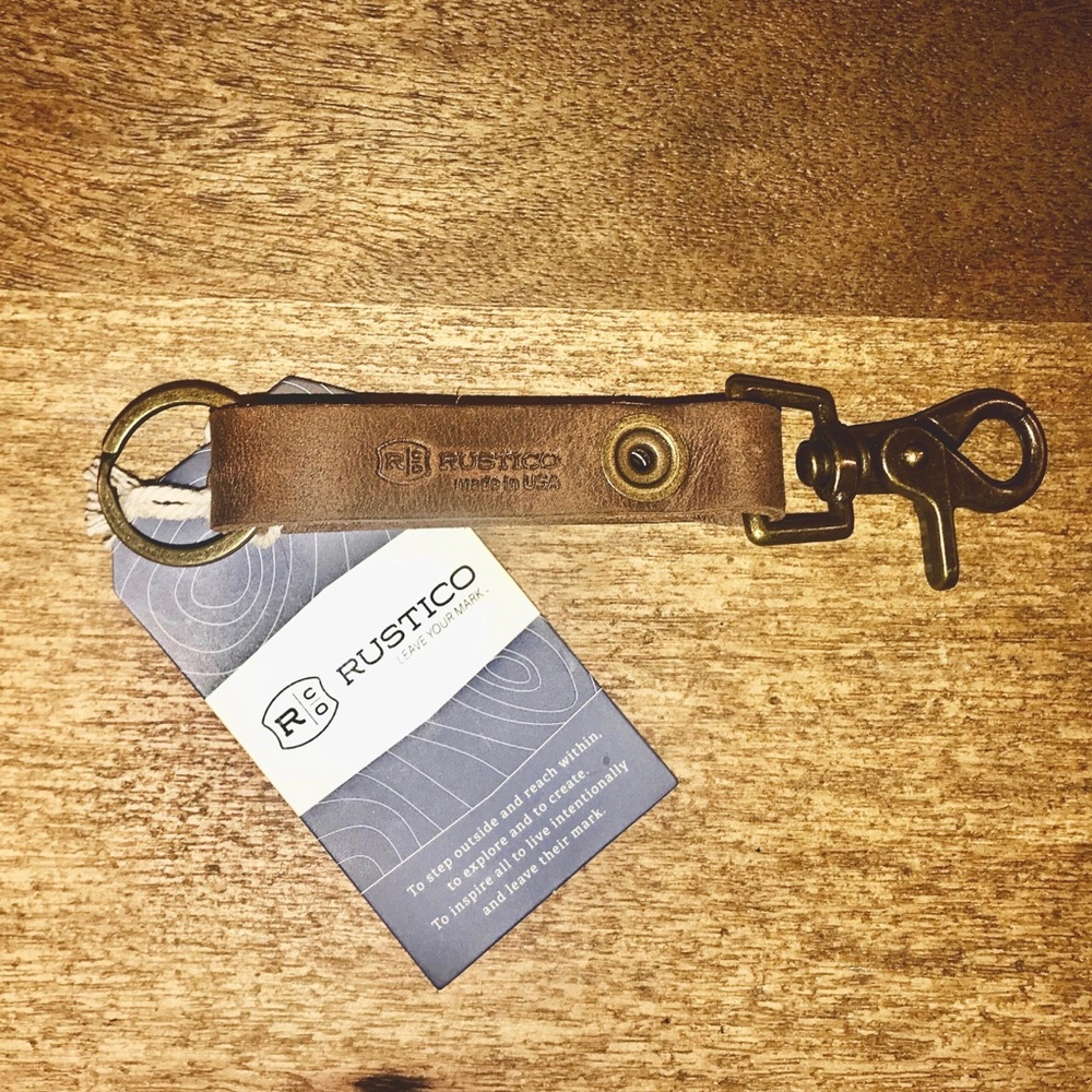 Rustico Super Loop Leather Keychain